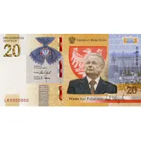 20 Zlotys Lech Kaczynski - It Is Worth Being A Pole