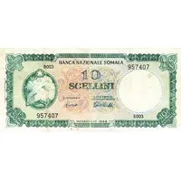 10 Scellini / 10 Somali Shillings