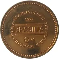 Medal - Brasilia 1974, Ordem e Progresso