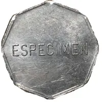 1 Peso Obverse Specimen