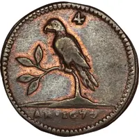 4 Duiten 'Papegaaitje' Uniface, 4 leaves