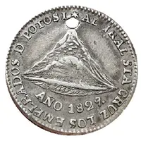 1 Sol - Andrés de Santa Cruz Commemoration of the possession of the new ruler - Monetary Medal