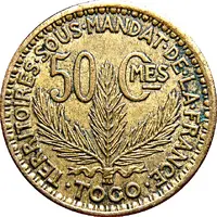 50 Centimes Territoires sous mandat