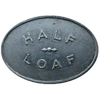 Token - 1/2 Loaf Bakery - Newcastle and District Co-op LTD Co-operative Token