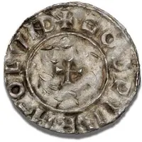 1 Penning - Cnut Aethelred II short cross imitation