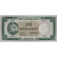 10 Scellini / 10 Somali Shillings