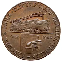 Inauguration of the 1st Sector 'Alameda - Rancagua', Chilean State Railways