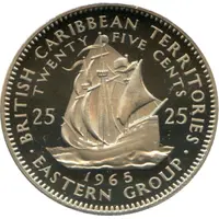 25 Cents - Elizabeth II 1st portrait