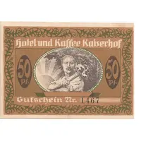 50 Pfennig O. Försterling und Sohn, Hotel und Kaffee Kaiserhof