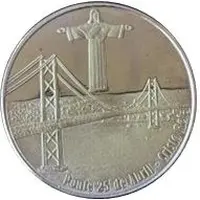 Médaille souvenir 'Padrao dos Descobrimentos - Ponte 25 de Abril - Cristo Rei Lisboa'