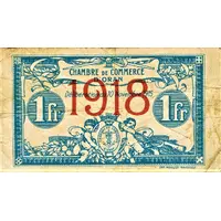 1 Franc - Chambre de Commerce d'Oran