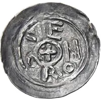 Denier - Otto III as emperor, Verona mint