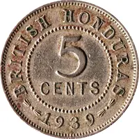 5 Cents - George VI Copper-Nickel