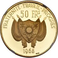 50 Francs Lion, gold essai