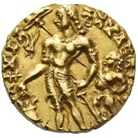 Dinar - Chandragupta II Chhattra Type