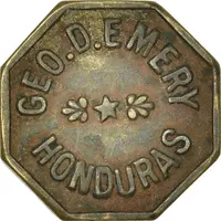 1/2 Real George D. Emery, Belize City, Small