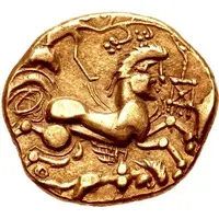 Gold Stater with hippocampus