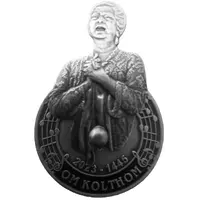 Medal - Om Kolthom Silver Plated