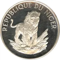 10 Francs Lion, small type
