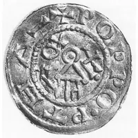 Denier - Poppon avec empereur Conrad II