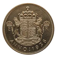 Fantasy Coin - 1 Crown Edward VIII Pattern, Golden Alloy
