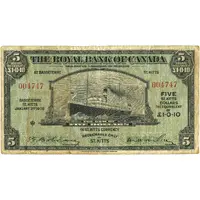 5 Dollars Royal Bank of Canada