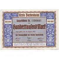 100 000 Mark Kreis Bordesholm