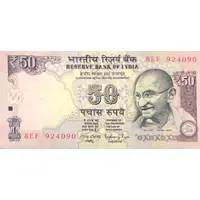 50 Rupees Dated Reverse with Rupee Symbol - ₹