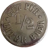 1/2 Liter Bier - Café Jean Foch Cabach