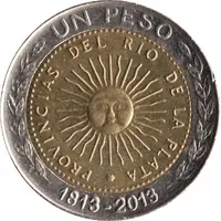 1 Peso Bicentennary of the First Patriotic Coin