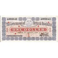 1 Dollar Red and blue