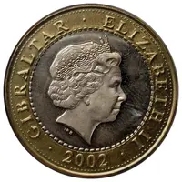 2 Pounds - Elizabeth II 4th portrait