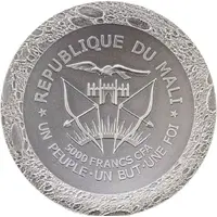 5000 Francs CFA Lunar Meteorite Malu