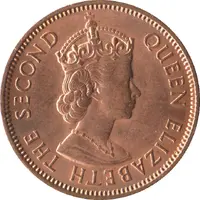 1 Cent - Elizabeth II 1st portrait