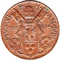 5 Centesimi - Pius XI Jubilee