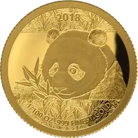 1000 Francs CFA Chinese panda 2018