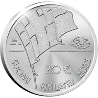 20 Euros Finland-Sweden Athletics International 100 years