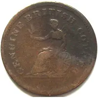 1/2 Penny Genuine British Copper