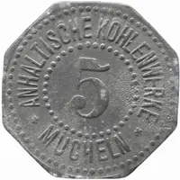 5 Pfennig - Mücheln Anhaltische Kohlenwerke