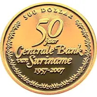 500 Dollar 50th Anniversary Central Bank