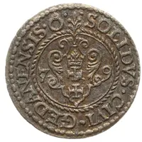 Szeląg gdański - Stefan Batory Gdańsk mint