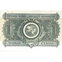 1 Centas Provisional