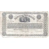 5 Pesos Banco de Santander