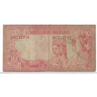 10 Rupiah Overprint