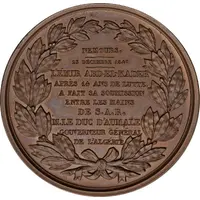 Medal - Henri d'Orléans Surrender of Emir Abdelkader