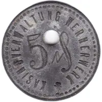 5 Pfennigs - Berlin Kasinoverwaltung