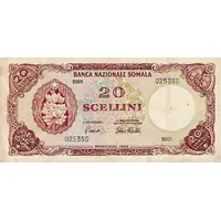 20 Scellini / 20 Somali Shillings