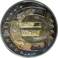 Medal - 10 years of Euro, Swarovsky