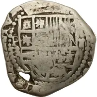 2 Reales - Felipe IV Provisional countermarked coinage