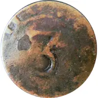 3 Réis - Pedro V Countermark 'Small Crown' over 3 Reis, Portugal